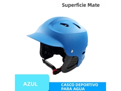 (azul Esmerilado) Casco De Seguridad Ajustable Para Deportes Acuáticos, Adecuado Para Kayak Y Esquí Acuático.