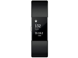 Reloj inteligente FITBIT Charge 2 con esfera negra y correa de silicona Fitness de 38 mm