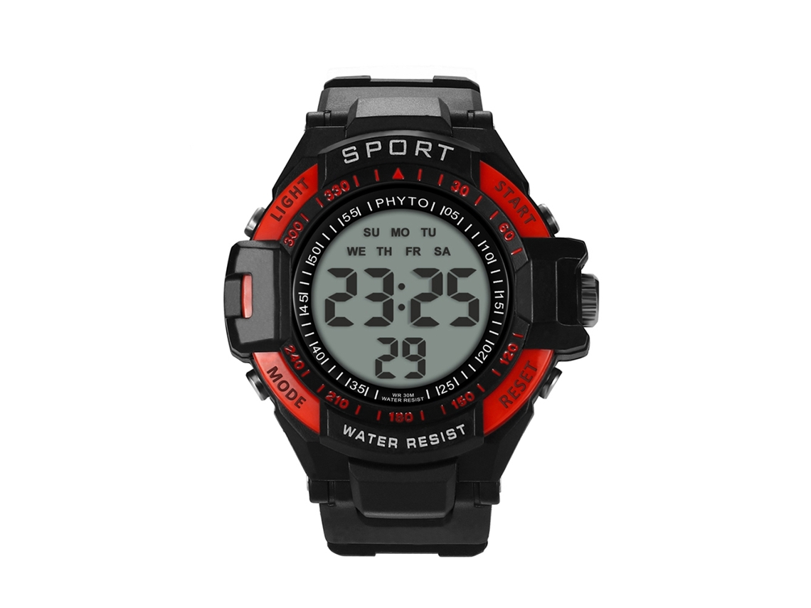 Reloj Deportivo Electrónico Con Pantalla Digital (rojo)