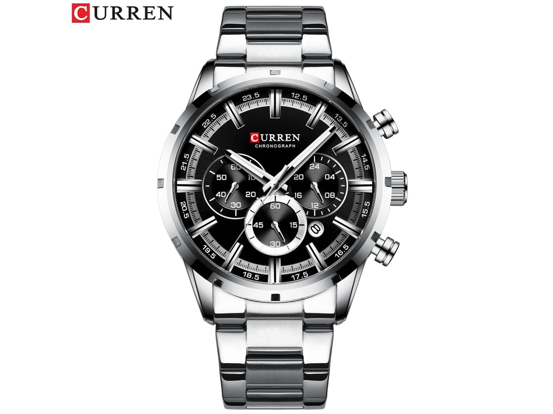 (estilo 1) Reloj De Pulsera Redondo Multifuncional Impermeable De Seis Manecillas Para Hombre Con Calendario