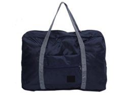 Maleta De Lona Plegable Impermeable Azul Marino Con Gran Capacidad De Almacenamiento.