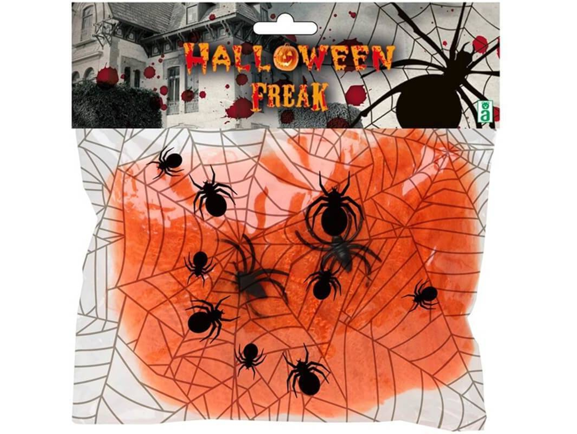 Decoraciones de Halloween DISFRAZZES Telaraña Naranja (20 gr)