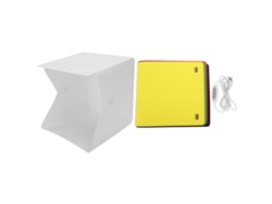 NEVEANCE Caja de Luz Suave 20 cm para Fotografía, Softbox Portátil Plegable con 6 Fondos de Colores