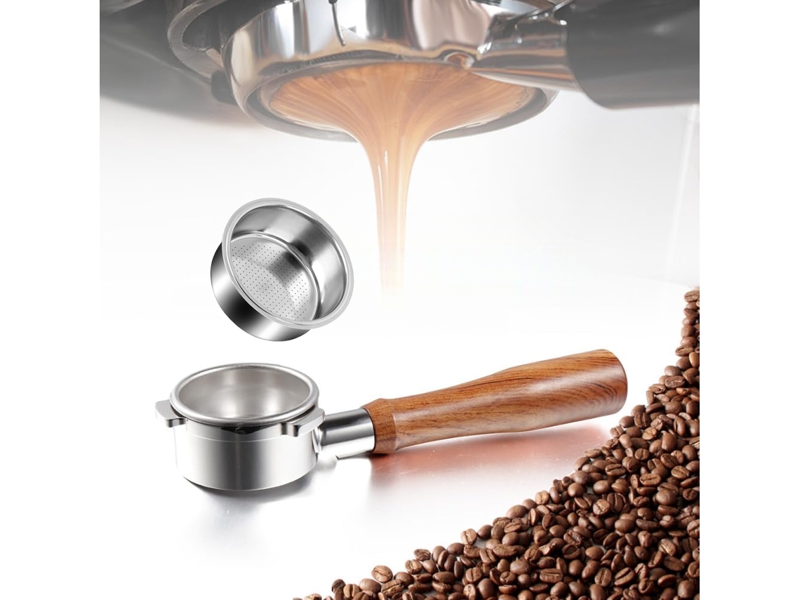 FNINIJEDE Porta Filtro Sem Fundo 51mm Compatível Com Máquina De Espresso Casabrews Cm5418, 3700essential, Máquina De Espresso E Cappuccino, Suporte E Filtro Em