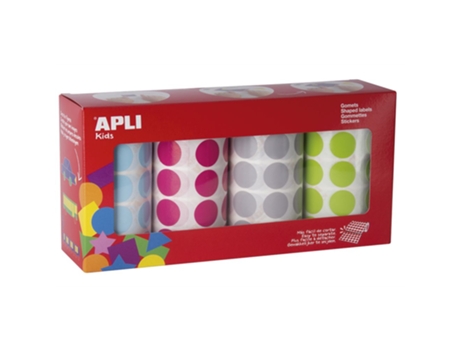 Etiquetas Redondas Autoadhesivas APLI (Blanco - 7080 Unidades 20 mm)