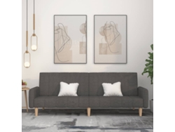 Sofá cama - Sofá de salón - Sofá de relax de 2 plazas, tejido gris oscuro HARLANV1