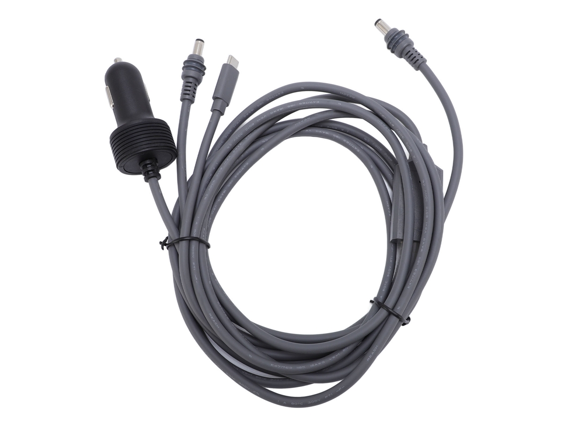 Cable de alimentación para coche, carga mediante encendedor de cigarrillos, función, todo en chino.