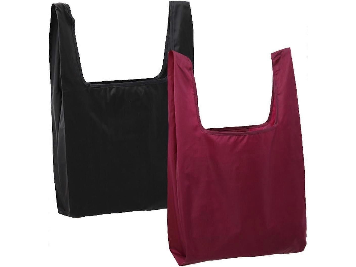 Bolsas de compra reutilizables (paquete de 2), lavables, de nailon ecológico, plegables para uso diario, GOKOCO