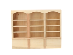 Ats-estante De Libros Simulado En Miniatsura Para Casita De Muñecas, Mueble En Color Madera, Accesorio De Juguete 1:12