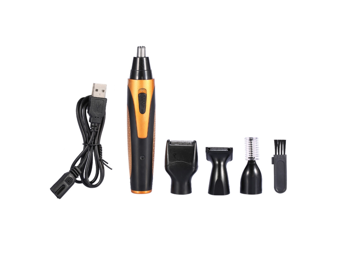 Vlrla-4-in-1 Recarregável Do Casam Nose, Ear Temple Cortador De Cabelo Conjunto