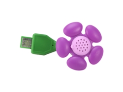 Difusor de aroma USB, minihumidificador flexible para el hogar, la oficina y el coche (morado)