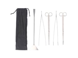 Juego de herramientas portátiles de acero inoxidable Baok para paisajismo acuático con pinzas de precisión y tijeras para plantas de acuario.