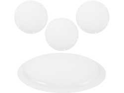 Juego De 4 Tapas De Plástico Blancas Con Led