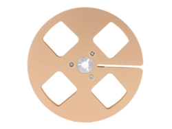 Carrete De Cinta Vacío De Aleación De Aluminio De 5 Pulgadas Con 4 Orificios Para Grabadoras Studer Revox Reel To Reel Gold.