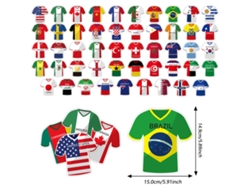 Banderines Forma Camiseta Fútbol, Impresión Clara, Ideal Para Locales De Apuestas Y Fiestas.