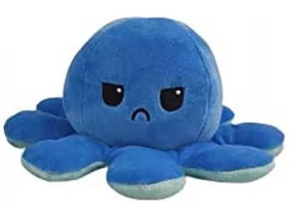 Peluche AEA Pulpo Doble Cara Azul (Edad Mínima: 3 anos - 20 x 10 cm)