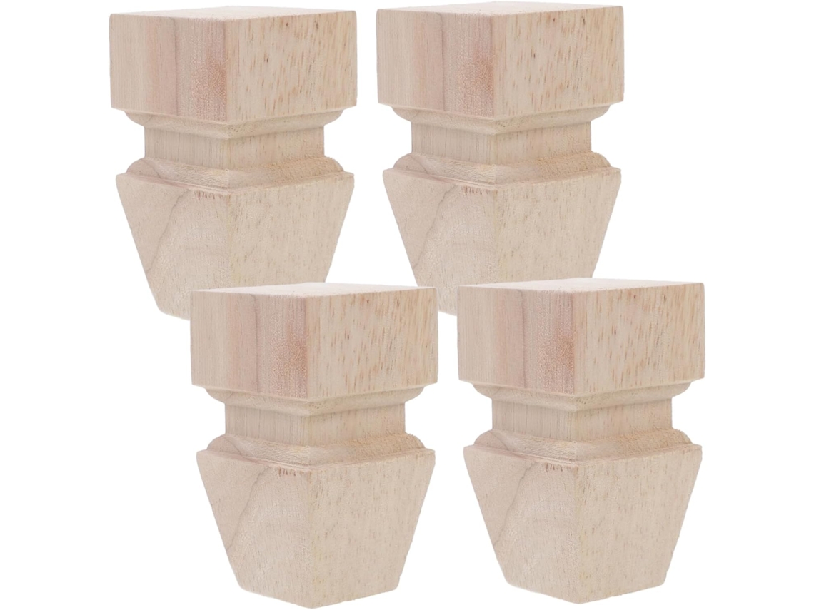 4 Piezas De Mesa De Madera Para Sofá, Mueble De Repuesto Para Cama