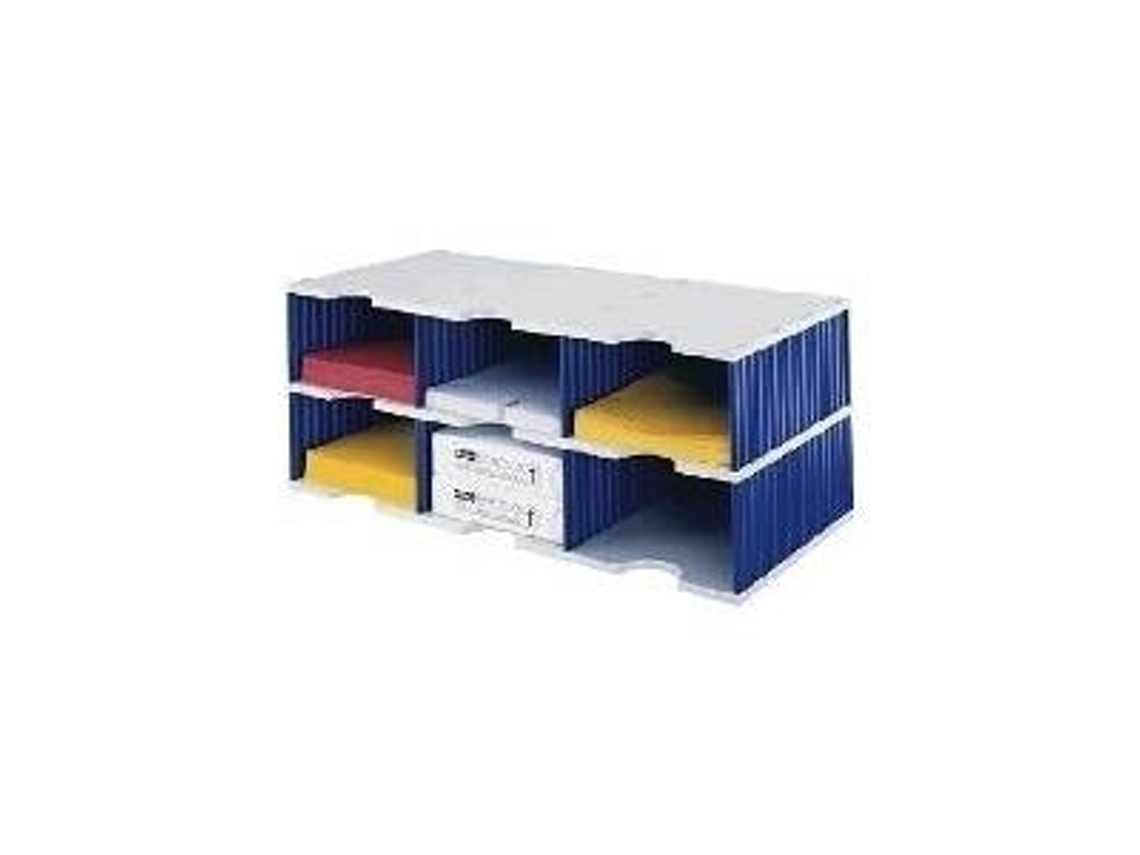 Styrodoc Trio Dateiablagebox Poliestireno Blau Grau (268 0322.38)