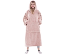 2026-sudadera Con Capucha Y Manta Portátil Larga Para Mujer Y Hombre