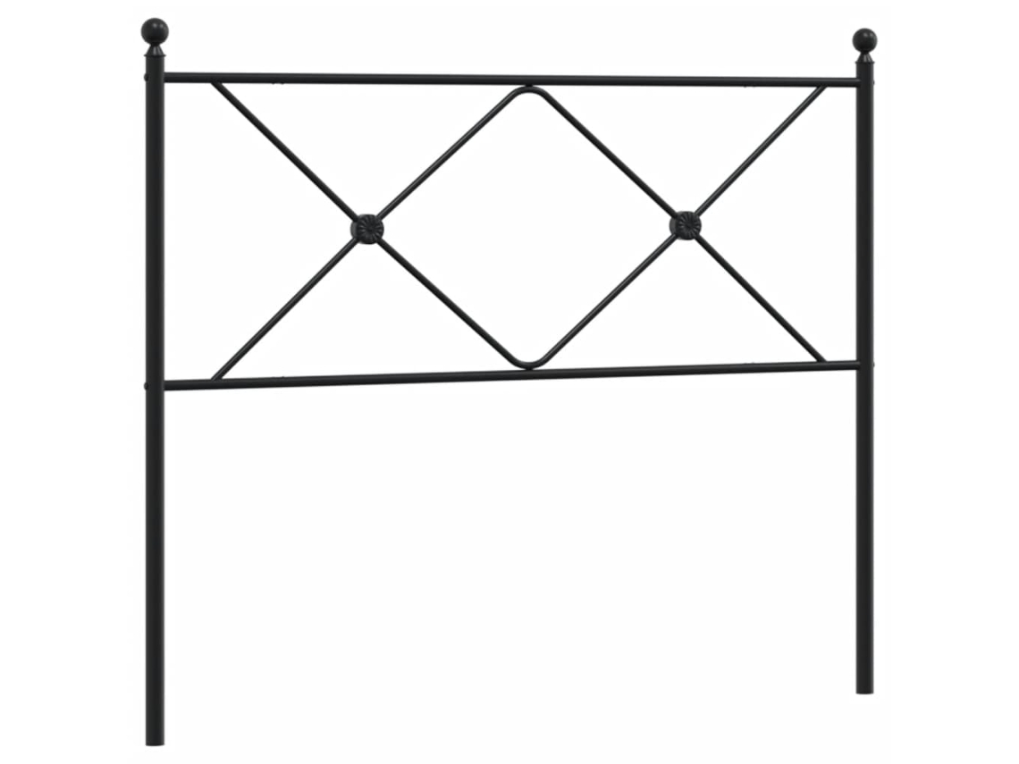 Cabecero de repuesto 107 cm Metal Negro MAISON EXCLUSIVE