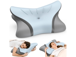 Almohada Cervical, Almohada Ergonómica Para Dormir De Lado, Almohadas De Espuma Viscoelástica Contorneadas Para Soporte Cervical.