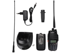 Walkie-talkie de alta potencia de 10 W con enchufe redondo