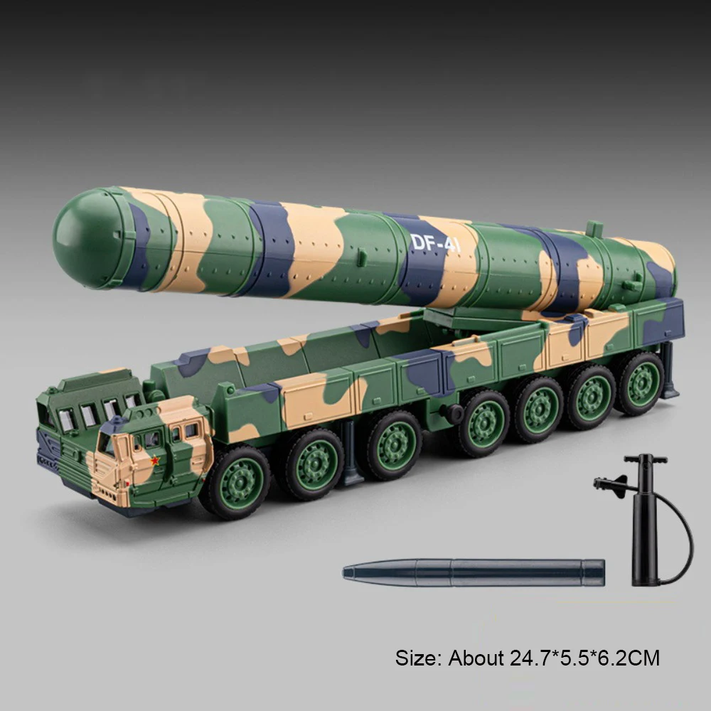 (df-41) 1:50 - Modelo de vehículo misilero en miniatura - Metal fundido a presión