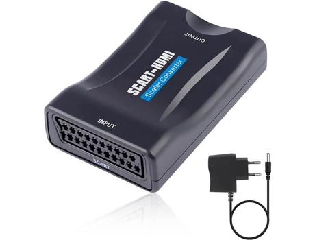 Scart Adaptador Hdmi Convertidor Scart a Hdmi 1080P Convertidor Scart a Hdmi Monitor HDtv Proyector Soporte W47