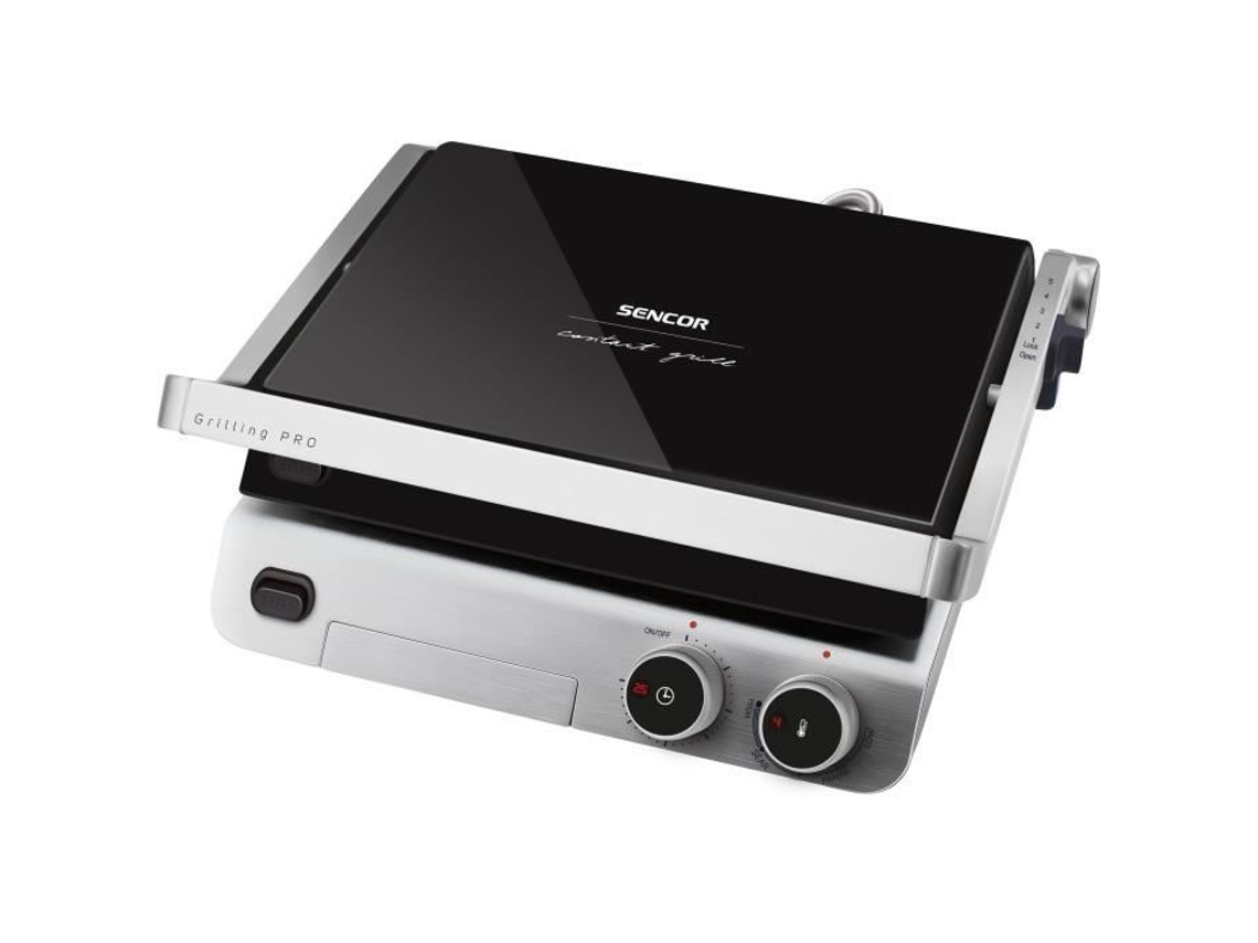 Parrilla multiusos Sencor Sbg 5030bk de 2000 W, color negro