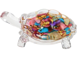 Figura de tortuga de cristal Feng Shui de Slowmoose