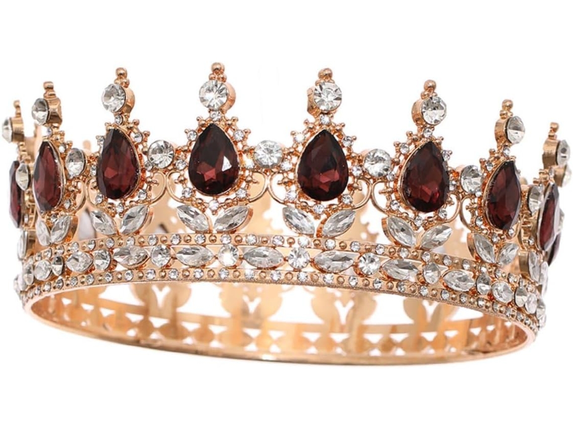 Tiara De Noiva Com Strass Nuobesty, Coroa De Joias Para Cabelo Feminino, Faixa De Cabeça Com Strass Prateado.