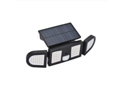 Foco Proyector Led Solar 5w Ip65 Con Sensor De Movimiento Pir Y Crepuscular Cave 6000k - 6500k Sim Preto Branco Frio
