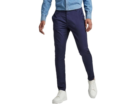 Pantalones G-STAR Bronson 2.0 Slim Algodón Hombre (W28/L32 - Azul)