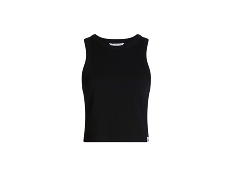 Camiseta sin Mangas CALVIN KLEIN Algodón para Mujer (L - Negro)