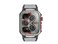 Smartwatch deportivo para actividades al aire libre con pantalla TFT de 1,96 pulgadas y resistencia al agua de 3 ATM (gris oscuro)