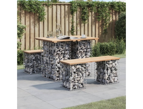 Banco De Jardín VIDAXL Marrón Madera (100x70x72 cm)