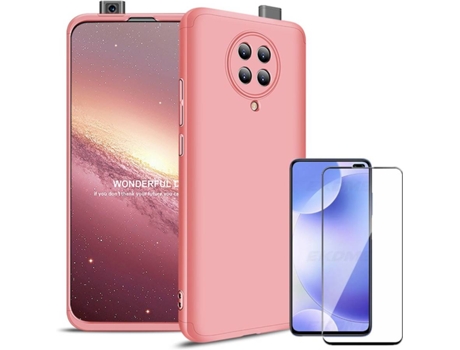 Carcasa y Protector Xiaomi Poco F2 Pro Slim armor 360º Rosa