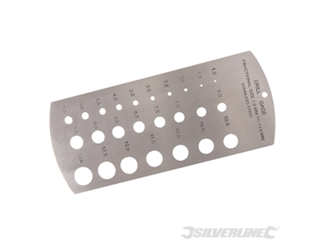 SILVERLINE 598570 Calibrador de Brocas