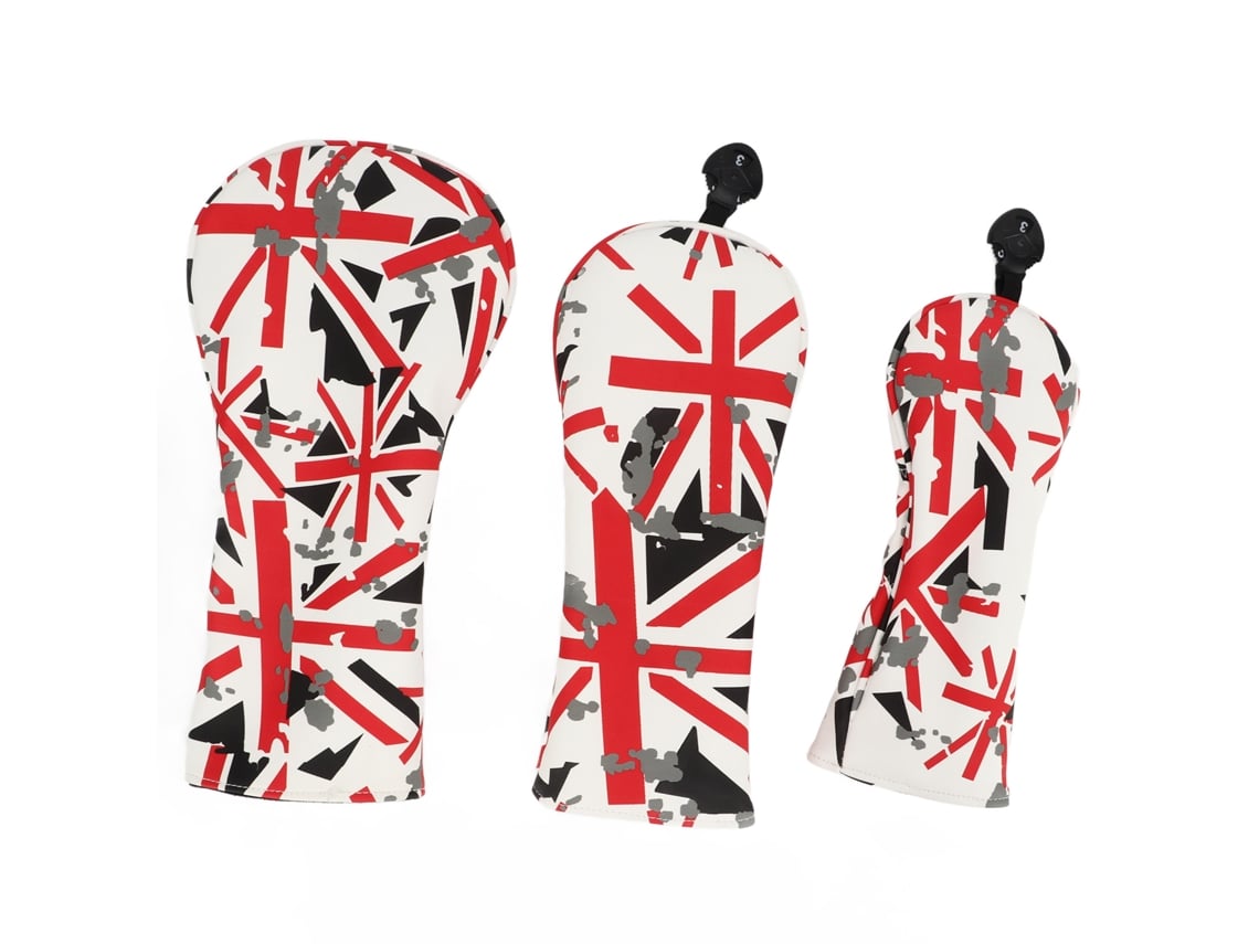 3 Capas Para Cabeça De Taco De Golfe Oxford Com Bandeira Britânica Para Amantes De Golfe