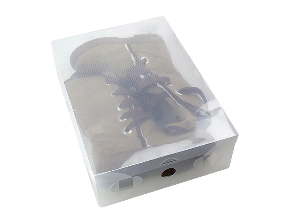 Organizador de zapatos, diseño apilable, material duradero, transparente OEM