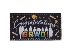 HYMNORA Banderola de Graduación 71x38 Pulgadas, Tejido de Poliéster Duradero, Sin Decoloración, 4 Ojales, Fácil Instalación, Felicitaciones Graduado