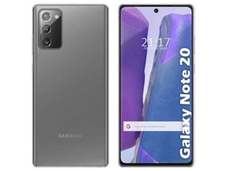 Carcasa Samsung Galaxy Note 20 TUMUNDOSMARTPHONE Silicona Transparente