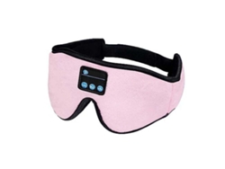Máscara para dormir 3D Bluetooth con auriculares Bluetooth 5.2 ultrafinos - Rosa