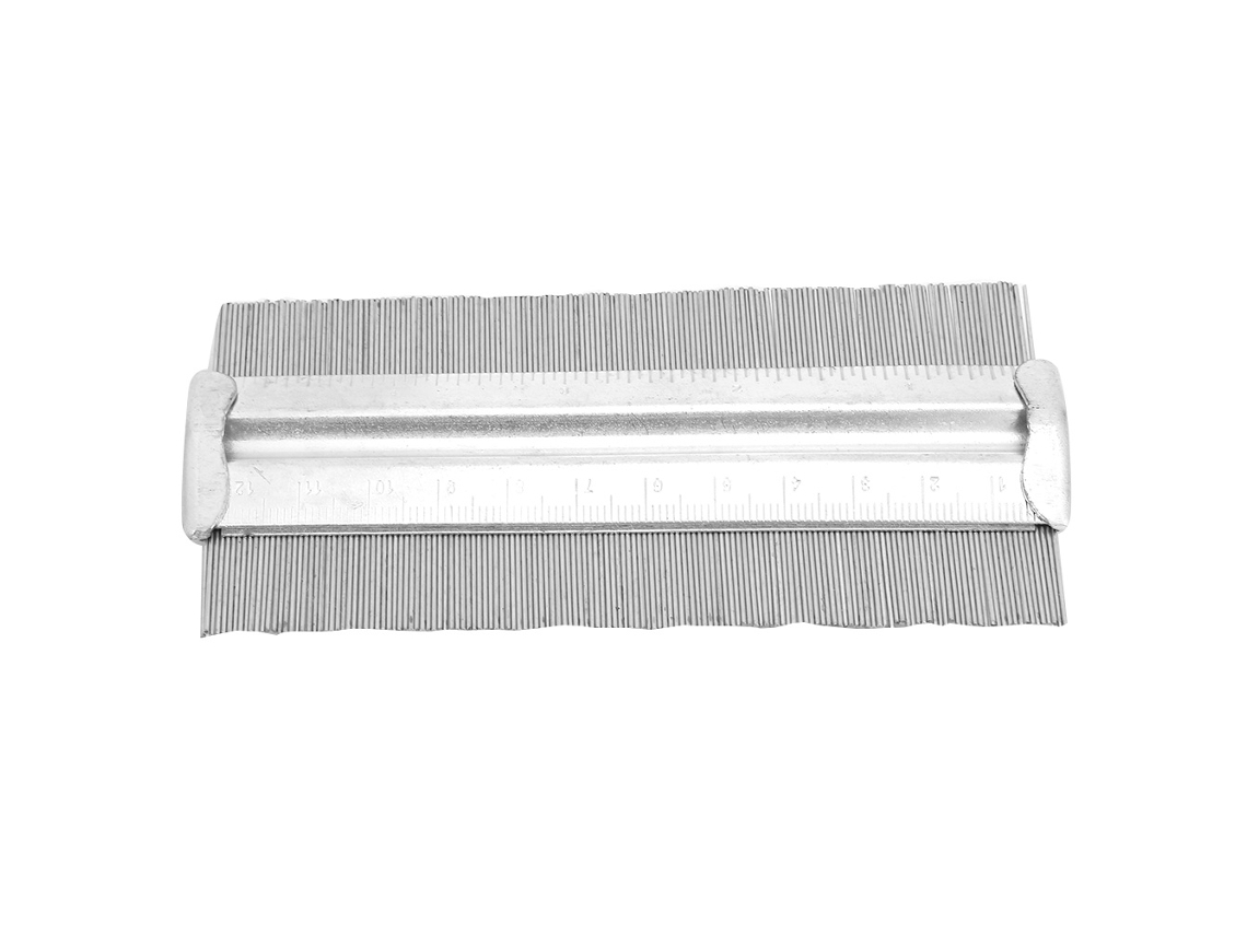 Calibrador De Perfiles De Acero De 125 Mm Con Contorno Irregular Para Marcar En Madera.