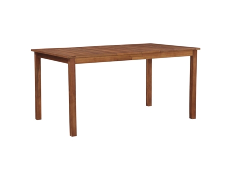 MAISON EXCLUSIVE Mesa de jardín madera maciza de acacia 150x90x74 cm
