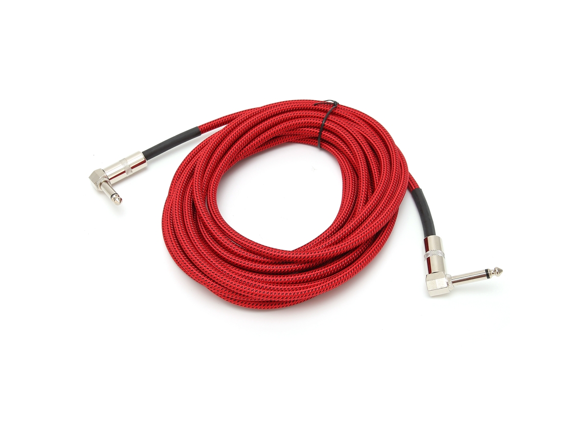 Cable De Audio Para Guitarra De 6,35 Mm, 6 M, 22 Awg, Cobre Libre De Oxígeno, Macho, Recto A Recto, Jd6208