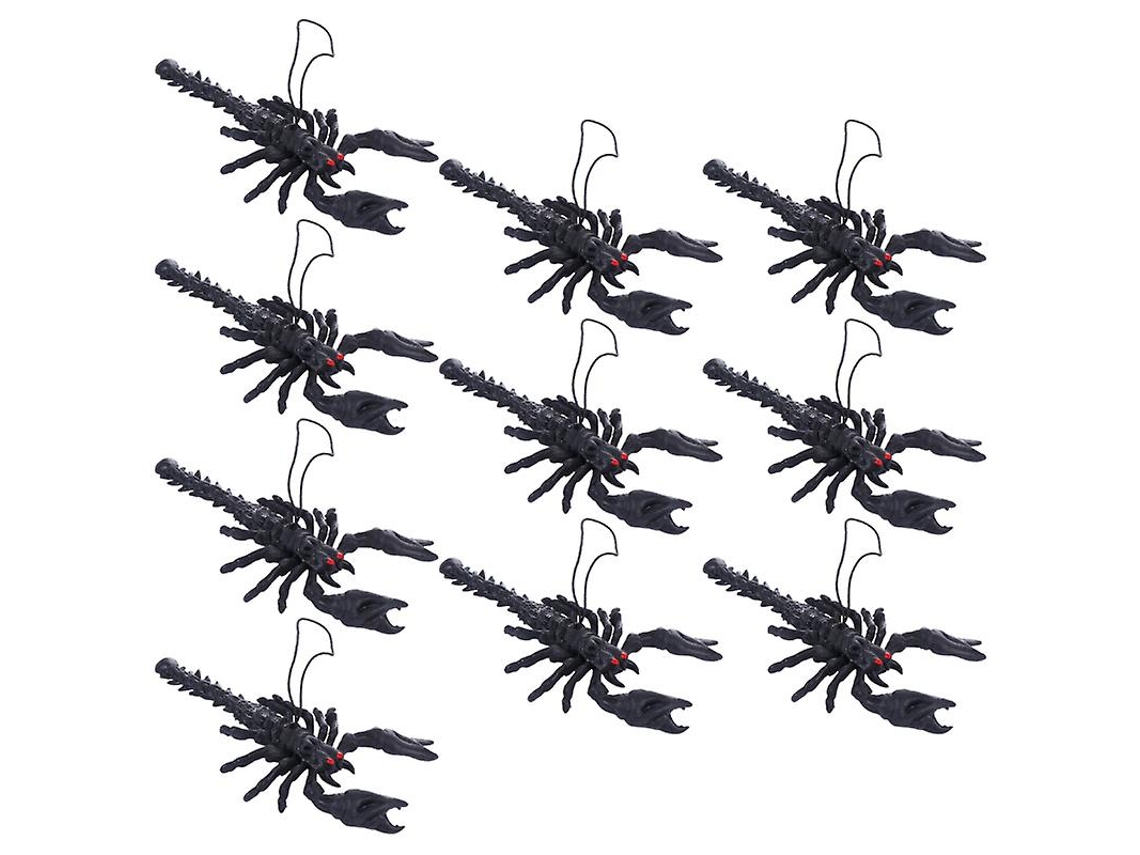 10 Piezas De Accesorios De Escorpión Falso Para Decoraciones De Halloween