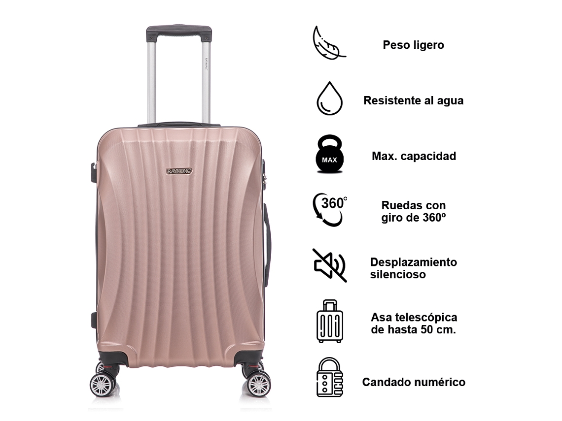 Juego de maletas ABS Rígida pcs/Maleta Cabina 55cm/Maleta