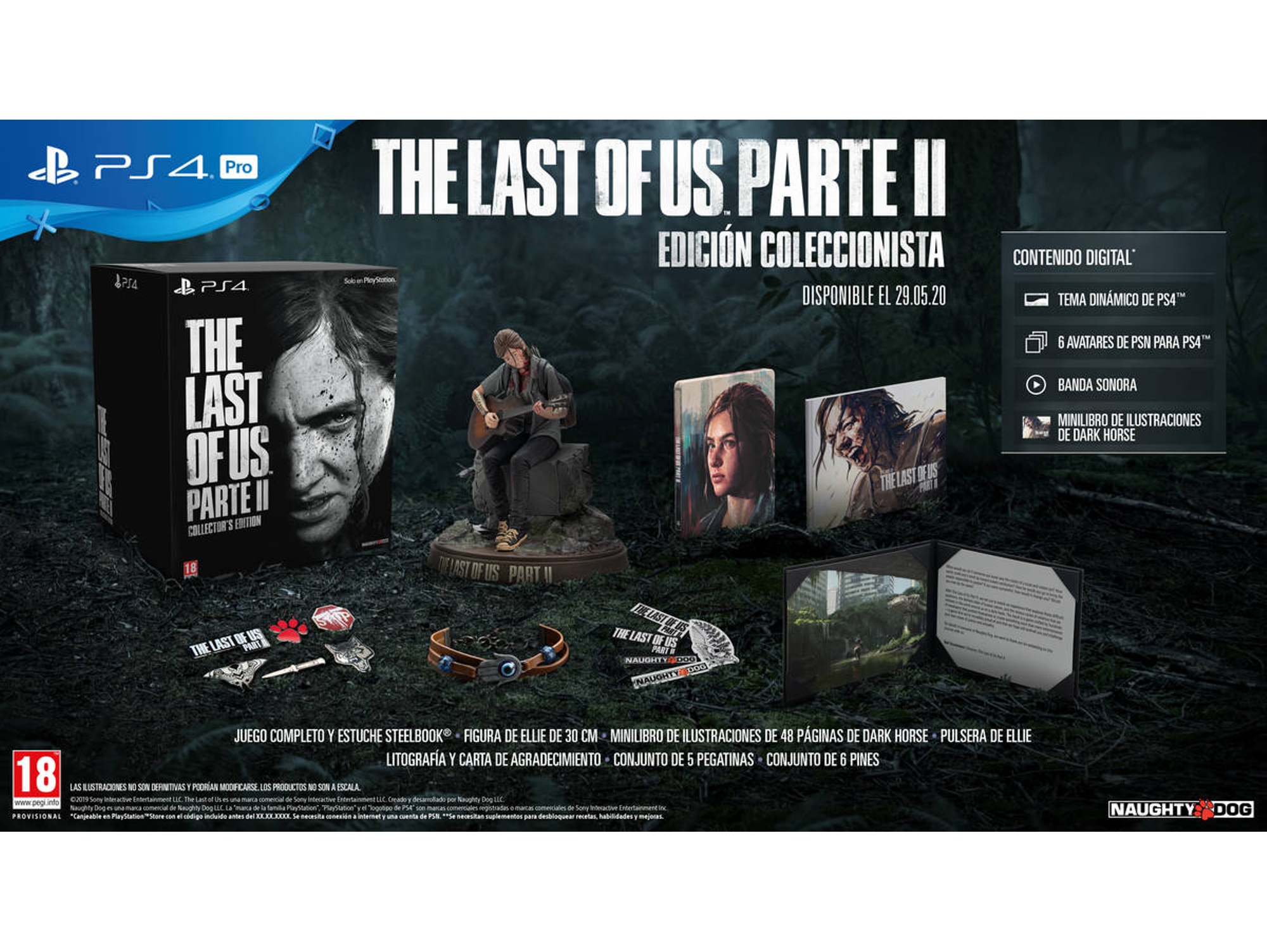 Espera un minuto Biblia espina Juego PS4 The Last of Us II (Collector's Edition - M18)