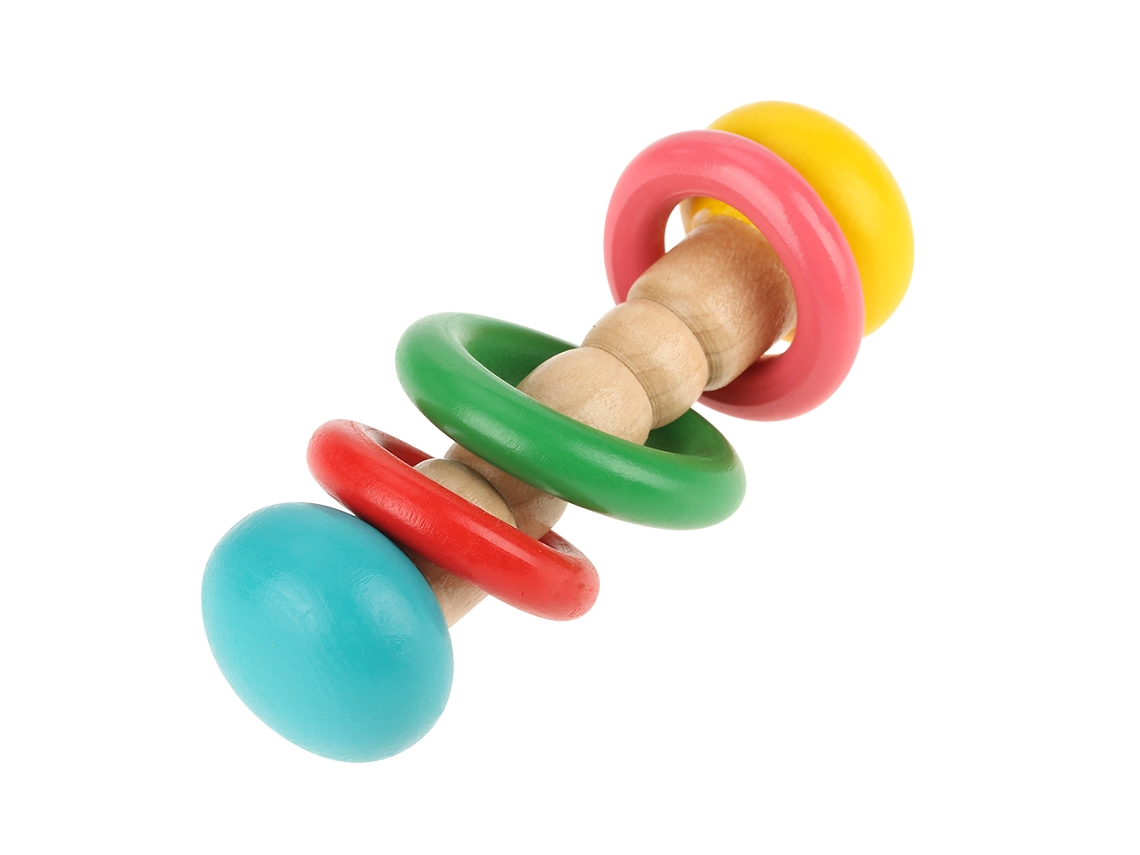 Sonajero De Madera Seguro Para Bebés, Juguete Musical Educativo Para Bebés.